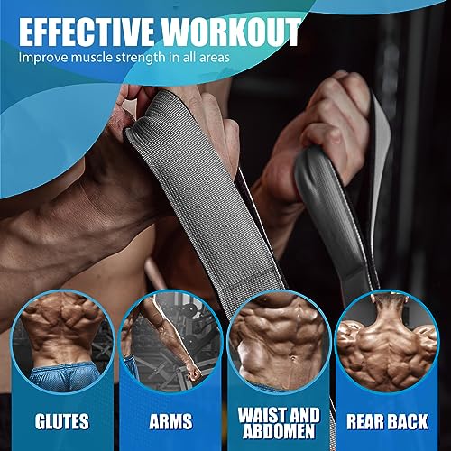 MANUEKLEAR Tricep Rope Cable Attachment Handles, Greater Range of Motion, Tricep Pull Down Rope for Push Downs, Crunches, Facepulls for Professional Gym (Grey)