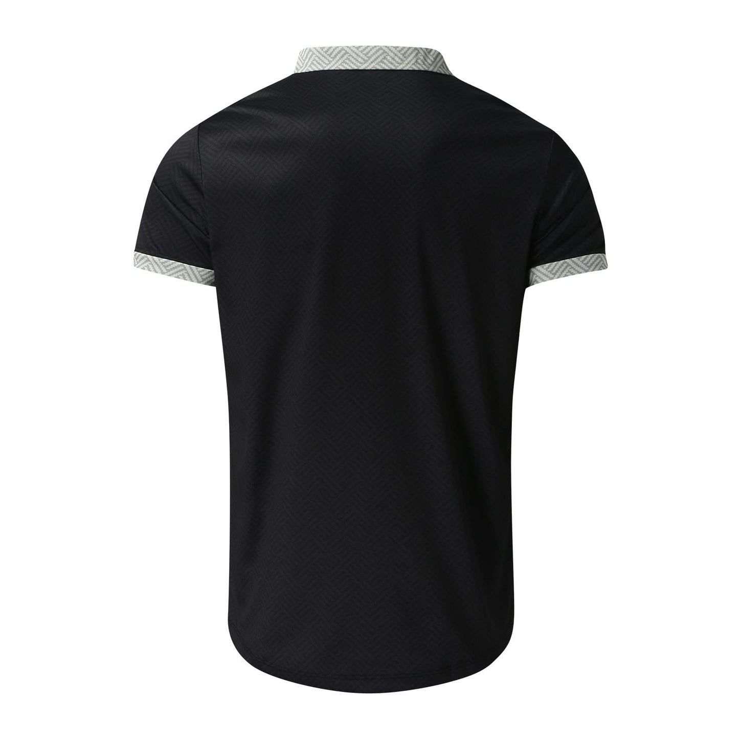 Generic Mens Short Sets 2 Piece Outfits Fashion Summer Tracksuits Casual Set Casual Matching Polo Shirts and Short Set, X-Large, #A02-black
