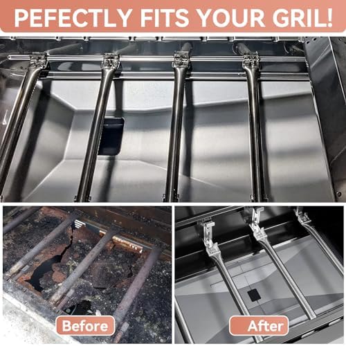 Universal Grease Tray with Catch Pan for Nexgrill 720-0888s 720-0888 720-0896, 3/4/5 Burner Gas Grill, Adjustable Drip Pan for Expert,Charbroil, Dynaglo, Kenmore, BHG, Grill Master Backyard Uniflame