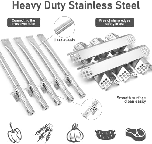 Uniflasy Grill Replacement Part for Nexgrill 5 Burner 720-0888 720-0888N, for Nexgrill Replacement Parts 4 Burner 720-0830H 720-0830X 720-0888S, BHG 720-0783W, for Nexgrill Replacement Parts 5 Burner