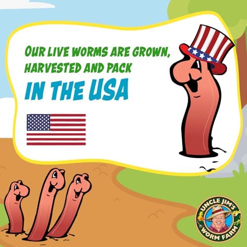 Uncle Jim's Worm Farm 3000 Count Mealworms for Reptiles and Chickens | Mealworms for Feeding Lizard, Gecko, Bearded Dragons, Chickens, Birds, and More | Suitable for Fishing Bait