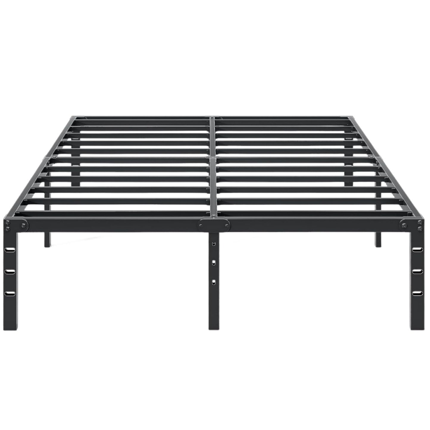 Approgreent Metal Queen Bed Frame, Durable Platform Queen Size Bed Frame, Heavy Duty Queen Bed Frame, No Box Spring Needed, Large Storage Space Under Bed, Quiet Without Noise Queen Bed Frame, Black