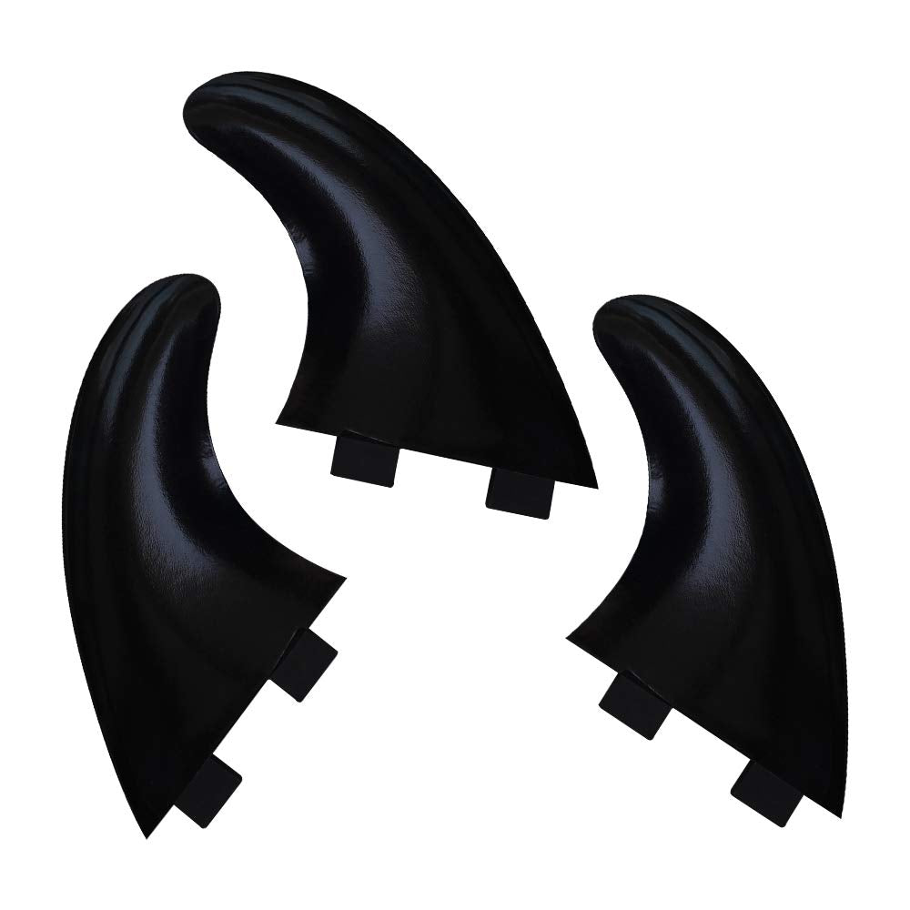 Rokia R G5 FCS Fins with Fin Key and Screws 3 PCS Replacement Plastic Surfboard Fins for Surfing
