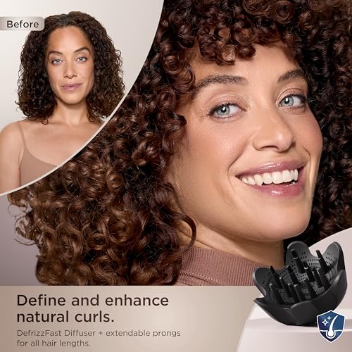 Shark SpeedStyle Pro Professional Performance High-Velocity Hair Dryer System with Scalp Shield and IQ Speed Styling & Drying Suite, Curly and Coily Hair, Lightweight, Ionic, No Heat Damage, HD732