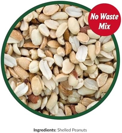 Lyric Peanut Pieces Wild Bird Seed - No Waste Bird Food - Attracts Titmice, Woodpeckers, Chickadees & More - 15 lb bag