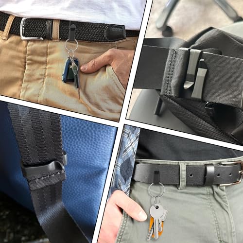 1-1/4" Plastic Webbing Ending Clip, 20 Pack Tactical Molle Belt Clip Hook, Hiking Camping Outdoor Backpack Strap Keeper Clips Slip Clip Buckle Helmet Goggle Strap Clip Replacement