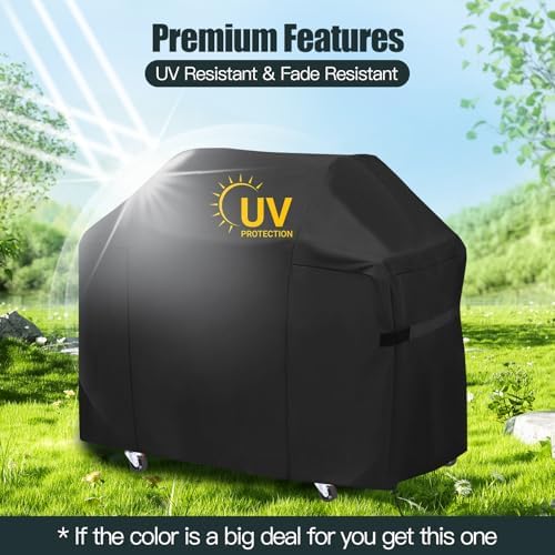70 Inch Premium Grill Cover Fit for Weber Genesis and Genesis II 400 Series Grills, and New 2022 Genesis 400 Series 4-Burner Grills, Heavy Duty Waterproof Fade Resistant