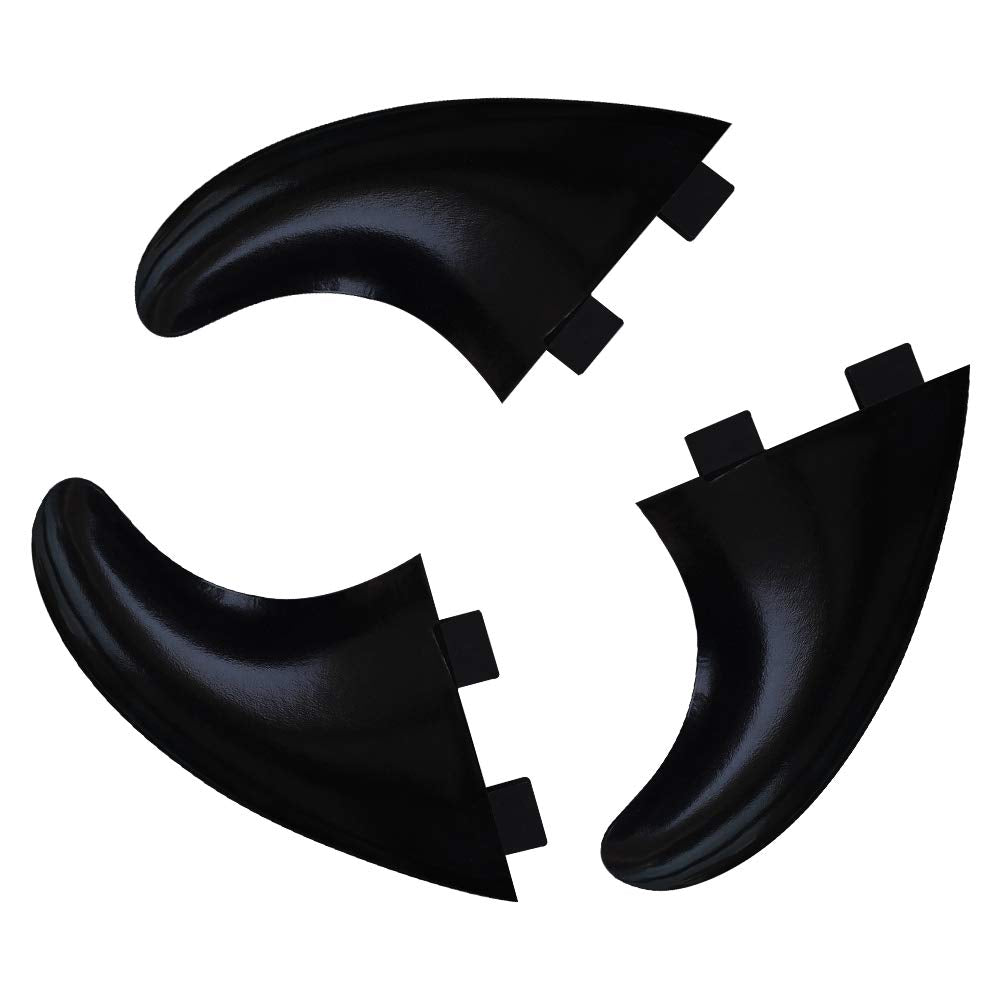 Rokia R G5 FCS Fins with Fin Key and Screws 3 PCS Replacement Plastic Surfboard Fins for Surfing
