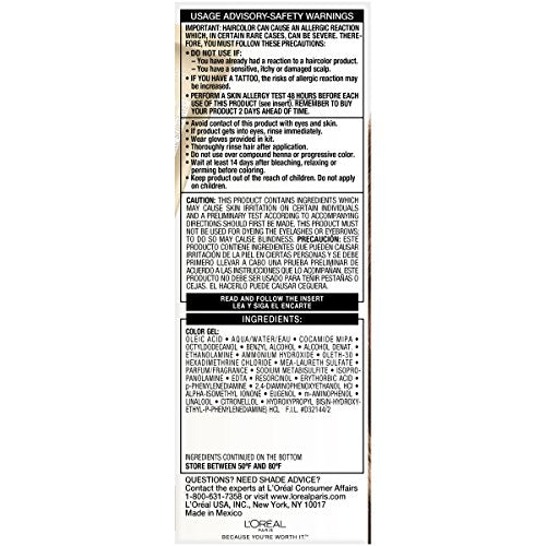 L'Oreal Paris Superior Preference Fade-Defying + Shine Permanent Hair Color, UL61 Ultra Light Ash Brown, Pack of 1, Hair Dye