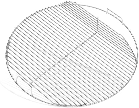 SHINESTAR Hinged Grill Grate, Fits for Weber 22" Charcoal Grills, 21.5" BBQ Cooking Grate Compatible with Original Kettle, Master Touch, Performer, and Jumbo Joe Premium