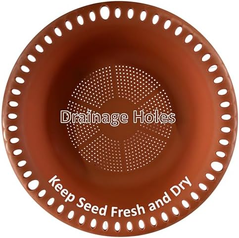 2 Pack Hanging Bird Feeder Tray 16 inch, Bird-Feeder Hanging for Garden Yard Outside, Terracotta