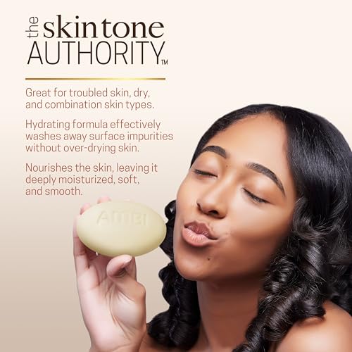 Ambi Hemp Face and Body Bar, Moisturizing and Gentle for Troubled Skin, Dermatologist Tested, Non-Comedogenic, and Hypoallergenic, 5.3 Ounce