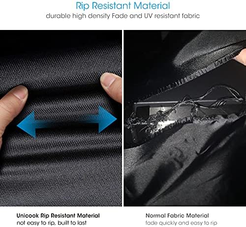 Unicook Electric Smoker Cover 40 Inch, Heavy Duty Waterproof Vertical BBQ Smoker Grill Cover for Masterbuilt, All Weather Resistant, 28" W x 22" D x 39" H