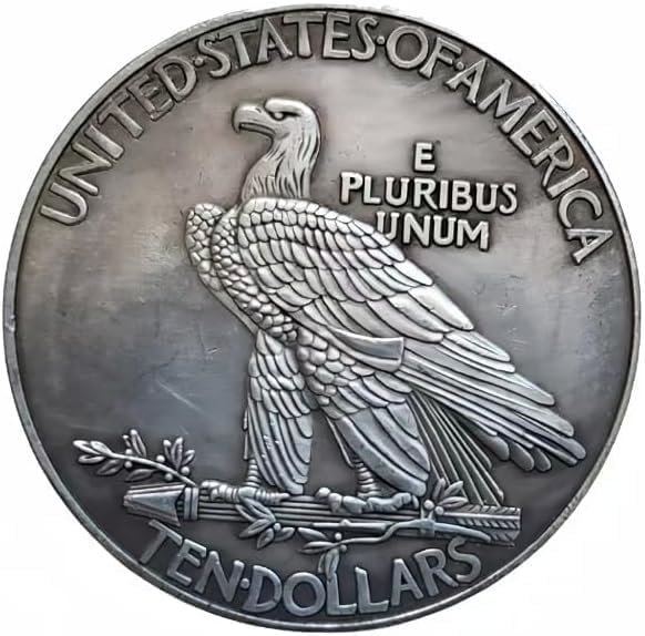 Antique Liberty Indian Head 10 Dollar Coin Uncirculated Morgan Dollar Rare Historical American Coins for Collectors (1907(5PCS))
