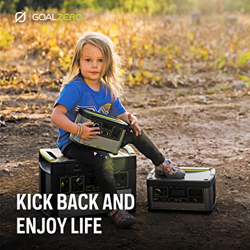 Goal Zero Yeti Portable Power Station - Yeti 200X w/ 187 Watt Hours Battery Capacity, USB Ports & AC Inverter - Solar Generator for Camping, Travel, Outdoor
