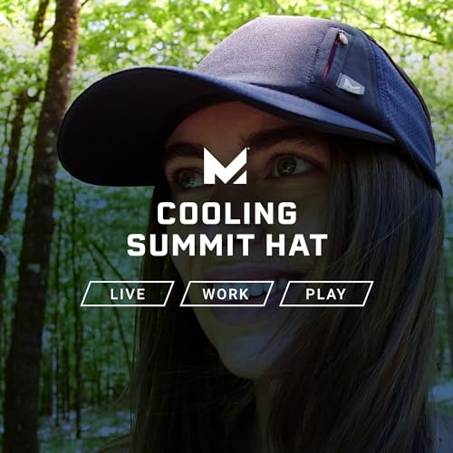 MISSION Cooling Summit Hat, Olive/Navy - Unisex Baseball Cap for Men & Women - Lightweight & Adjustable - Cools Up to 2 Hours - UPF 50 Sun Protection - Machine Washable