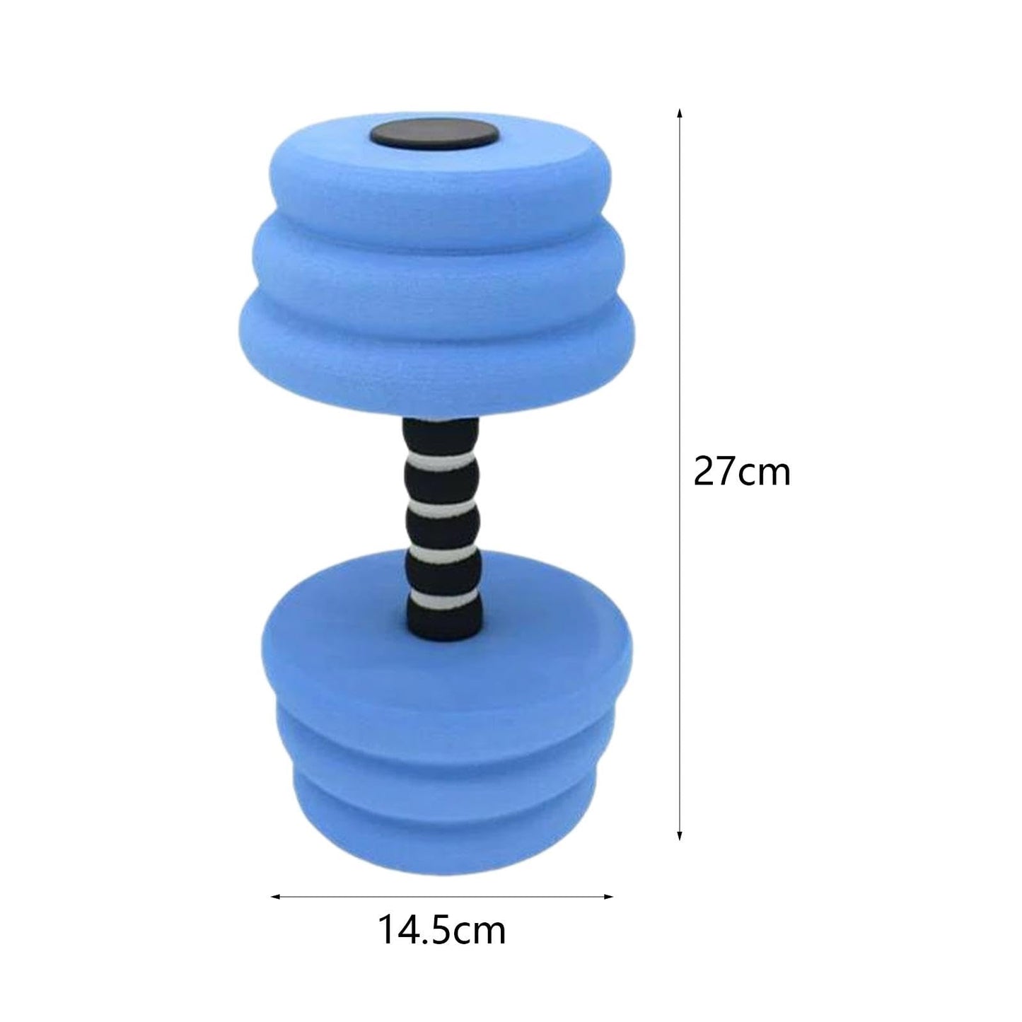 Aosekaa Aquatic Dumbbells Water Weight Workout Equipment Swimming Barbell EVA Water Aerobics Dumbbells for Men Adults Swimming Pool, Blue
