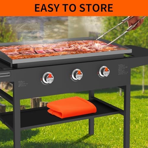 Silicone Griddle Cover Mat for Blackstone 36 Inch, Full Wrap-Around Flat Top Cover, Heavy Duty Food-Grade Grill Buddy Mats, All Season Griddle Top Protective for Grill Accessories