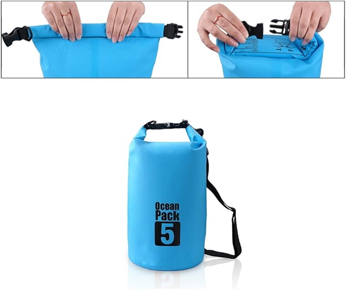 Dry Sack/Floating Waterproof Bag 2L/5L/10L/20L/30L for Boating, Kayaking, Hiking, Snowboarding, Camping, Rafting, Fishing and Backpacking