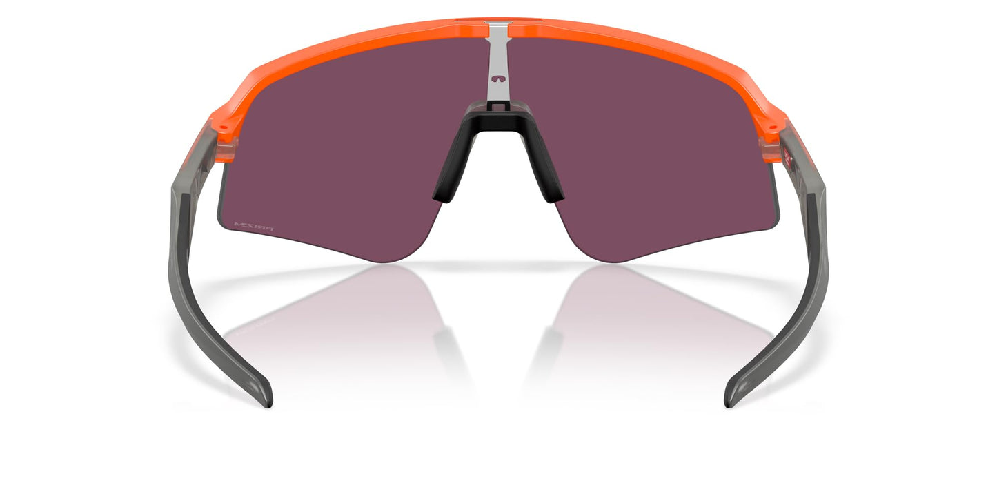Oakley Men's OO9465 Sutro Lite Sweep Rectangular Sunglasses, Matte Neon Orange/Prizm Road Black, 39 mm