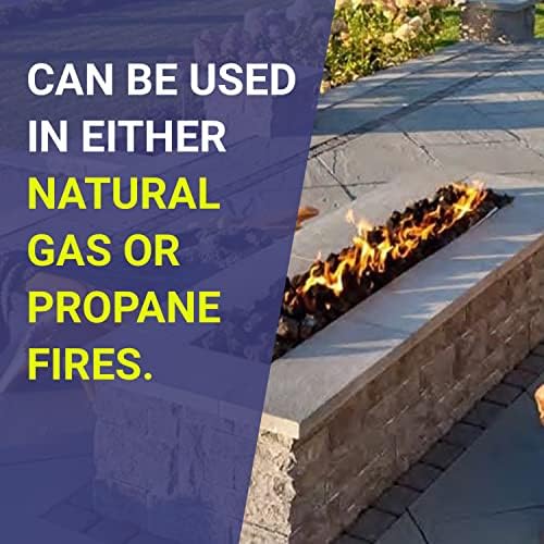 American Fireglass Small Lava Rock, 1/8" - 1/2" | Use in Fireplace, Fire Pit or Bowl | Outdoor & Indoor Volcanic Rock for Natural Gas or Propane Fires | Decorative Landscaping | 10 lb Bag