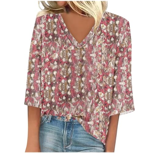 T Shirts for Women Summer Sale Items Clearance Prime Spring Summer Tops for Women 2024 Red