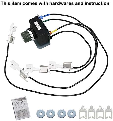 Uniflasy 1836-13 7629 Grill Igniter Kit for Weber Genesis 330 Gas Grills with Front Control (2011 - Newer), Igniter Kit for Genesis E330, S330, EP330, CEP330, Replacement for Weber Parts 65946