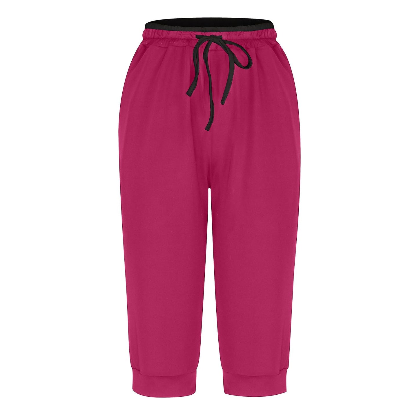 APIVOE Capri Sweatpants for Women Casual Lightweight Capri Joggers Plus Size Drawstring Capri Pants Summer Workout Capris