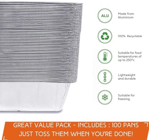 100-Pack Blackstone Griddle Accessories Drip Pan Liners, Aluminum Foil Pan Disposable for 17" 22" 28" 36" Blackstone Griddle Drip Tray Holder Grill Rear Grease Catcher Cup Liners