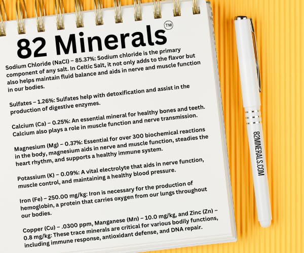 82 Minerals French Grey Sea Salt | Premium Hand-Harvested Sel Gris | 4oz Coarse Mineral & Electrolyte Finishing Salt