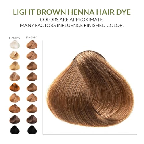 1 Pack Of Light Brown Henna Hair & Beard Color/Dye 100 Grams - Natural Hair Color, Plant-based Hair Dye - The Henna Guys