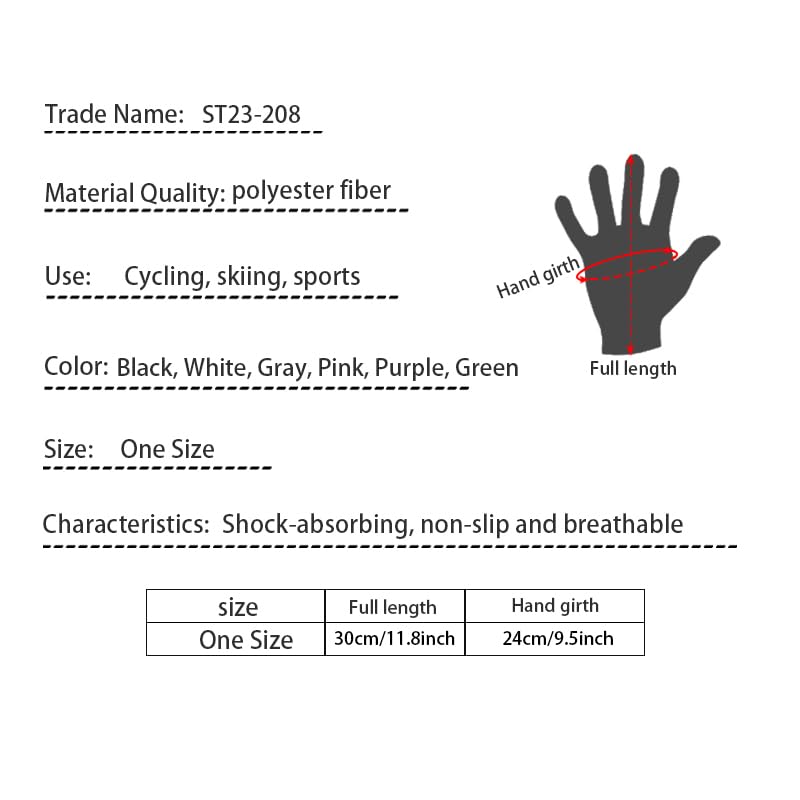 ANJMEICH Ski Sports Gloves, Fleece Warm, Anti-Slip Wear, Touch Screen, Outdoor Sports Gloves (White)