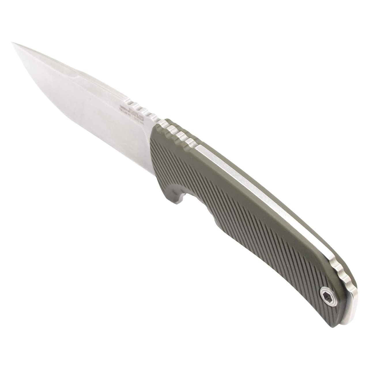 SOG Tellus FX Full-Sized Fixed Blade Knife 4.2" Full-Tang CRYO 440C Steel Blade GRN Handle UMS Compatible Sheath, Olive Drab