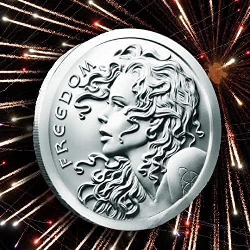 1 oz Freedom Girl Silver Shield Silver + Free Capsule + Gift Pouch