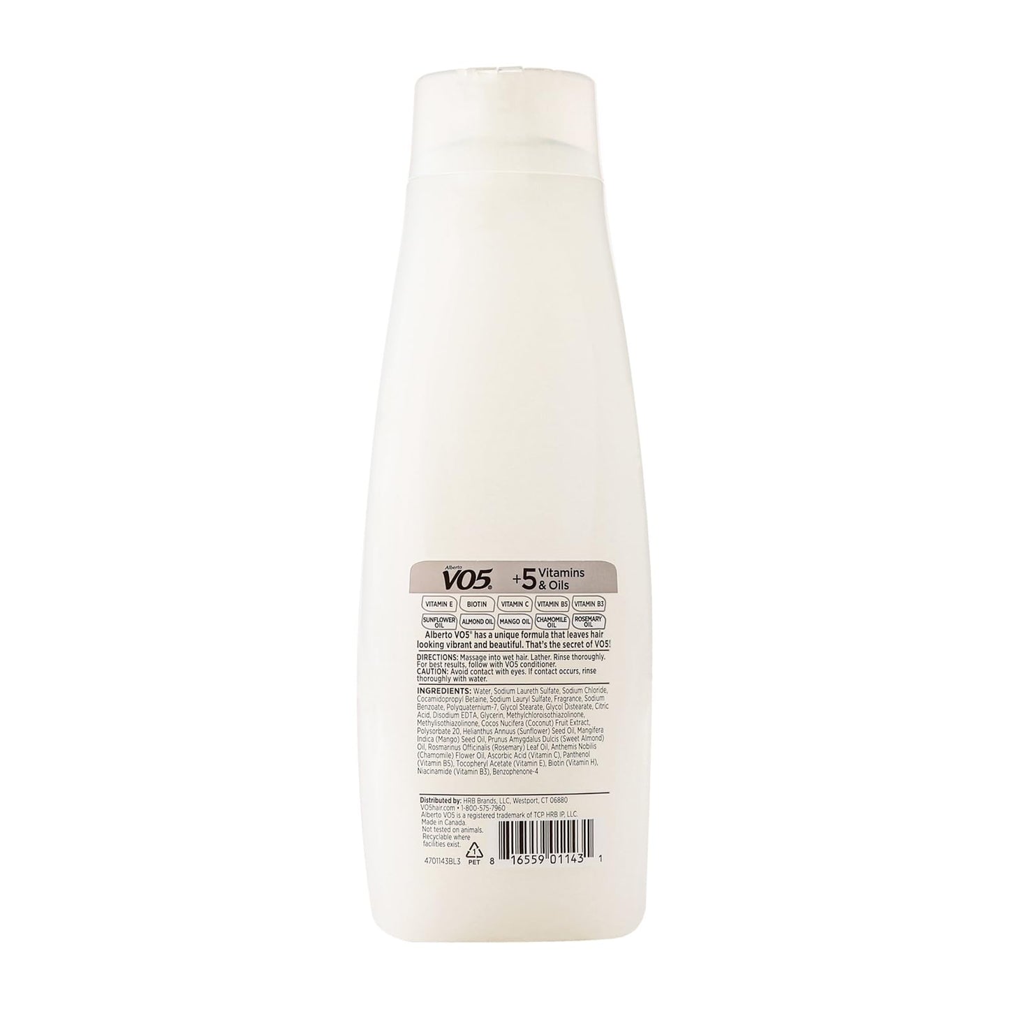 Alberto VO5 - Island Coconut Moisturizing Shampoo - Hydrating Shampoo - With Coconut Milk, Vitamin E and Biotin - Long Lasting Fragrance - 15 oz