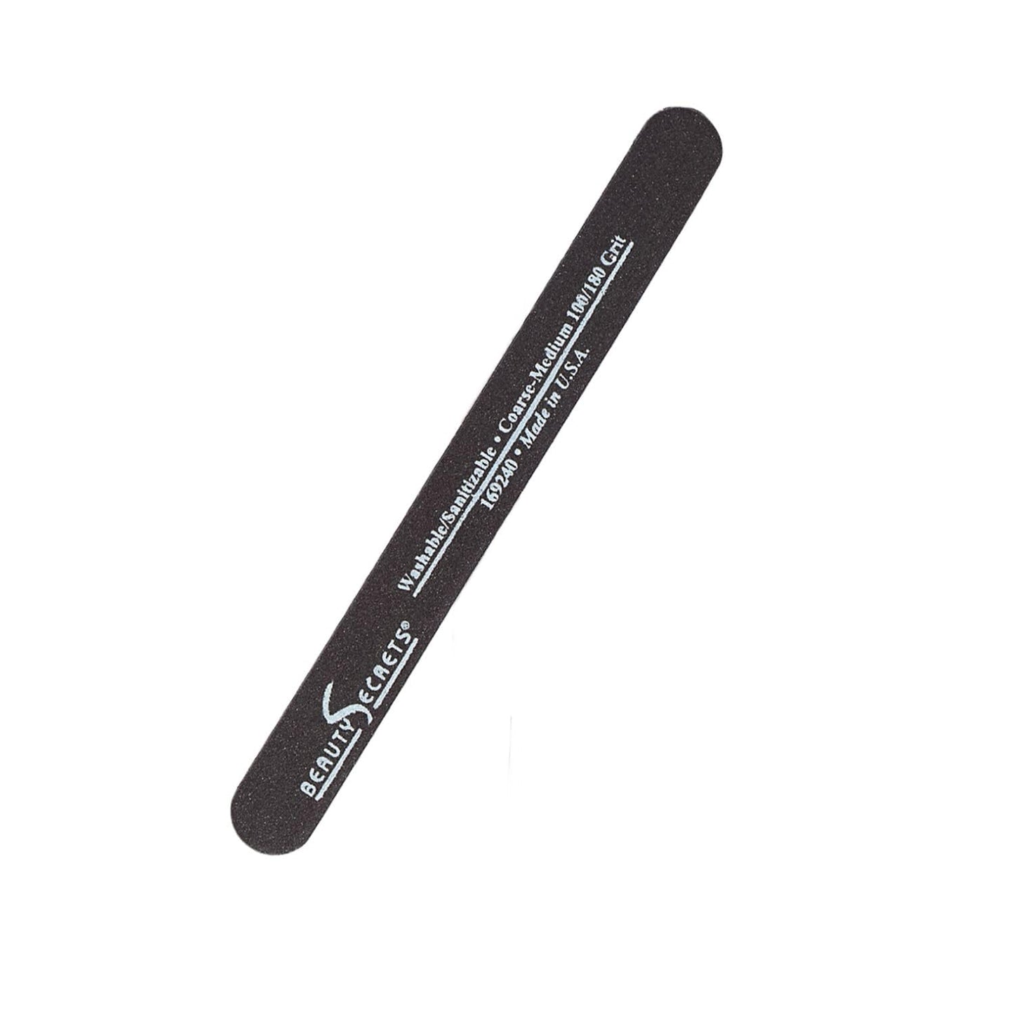 Beauty Secrets Drip & Clog Proof Nail Glue (1 Pack) Bundled with Nail File Black Cushion Medium Coarse 180/100 Grit by Beauty Secrets