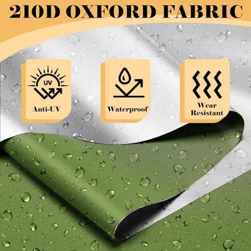 Bike Shed 6.6FT Waterproof 210D Oxford Fabric, Bike Storage with Window Design for Outdoor Storage, Bike Storage Tent for 2-3 Bikes, Outdoor Storage Waterproof