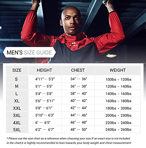 HOTSUIT Sauna Suit for Men Sweat Sauna Jacket Pant Gym Workout Sweat Suits, Light Gray, M