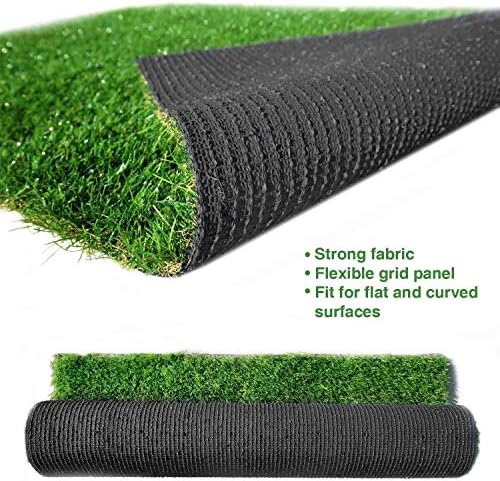 LITA Thick Artificial Grass Turf Lawn Customized Size 6.5 x 10 Feet, 1.38" Indoor Outdoor Garden Lawn Landscape Synthetic Grass Mat Fake Grass Rug