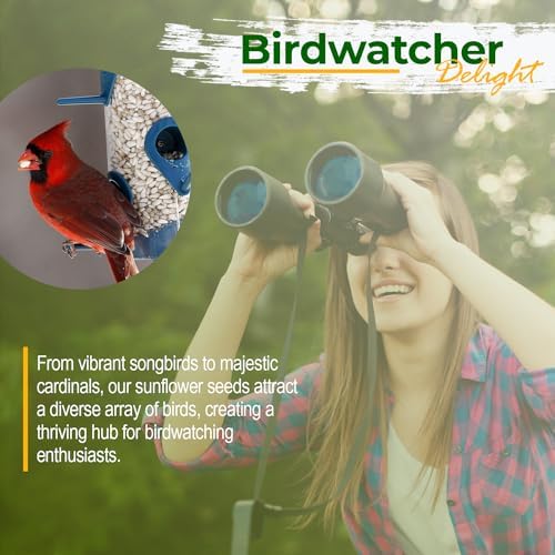 Wildlife Safflower Seed for Wildlife Bird Feeding, Non-GMO and USA Small Farm Grown, 12 lbs