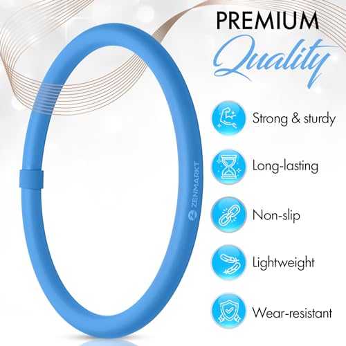 Arm Hoop - Mini Hula Hoop for Adults - Strengthen Arms and Shoulders - Weighted Hula Hoop for Fun Upper Body Exercise - Lightweight and Portable Fitness Equipment for Effective Workouts (Blue)