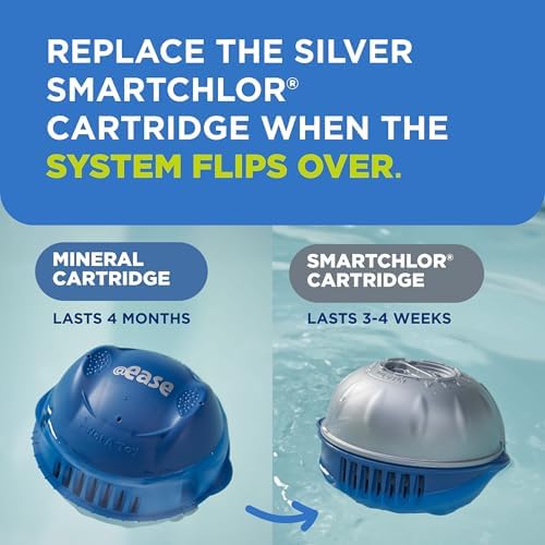 FROG @Ease Floating System for Hot Tubs with 1 Pack of FROG Maintain - Self-Regulating Hot Tub Sanitizer - Hot Tub Maintenance System with Sanitizing Minerals & SmartChlor Technology
