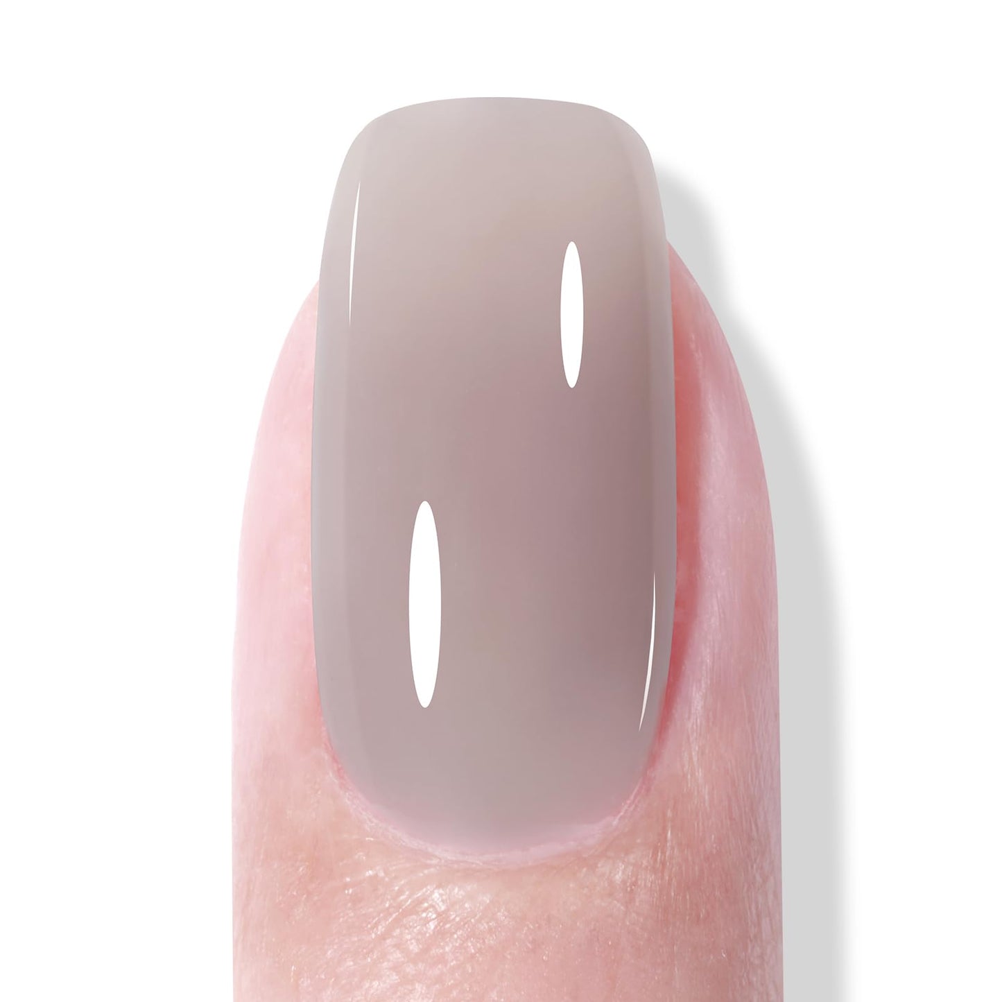 AILLSA Nude Gel Polish Edinburgh Grey Translucent Gel Nail Polish Light Color Jelly Gel Polish Long Lasting Warm Gray Neutral Nails Soak Off U V Gel for Nail Art at Home Valentine Gift 0.51 Oz GB132