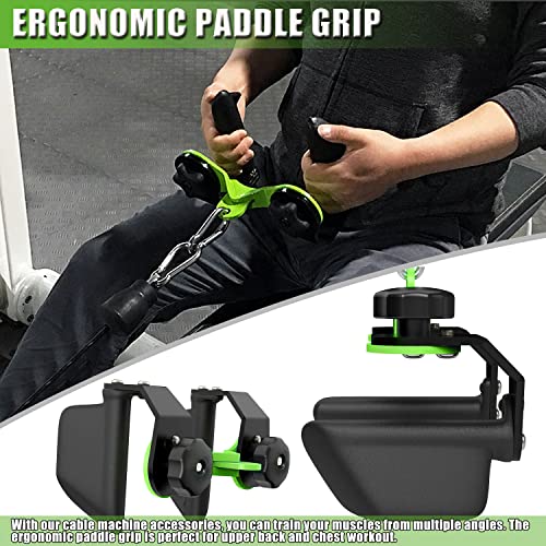 Home Gym Fitness Spreader Bar, Multi-Grip Wide Lat Pull Down Bar, Neutral Grip Handle, Lat Pulldown Attachments Long Bar for Cable Pulley System Machine, T-bar Row Landmine Attachment (SP-B08)