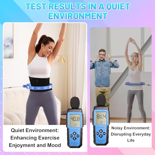 Weighted Workout Hoop for Adult Weight Loss - 48" Infinity Circles Plus Size, Quiet Fitness Circles with Waist Trainer Belt and Tape Measure - Abs Exercise Equipment for Home