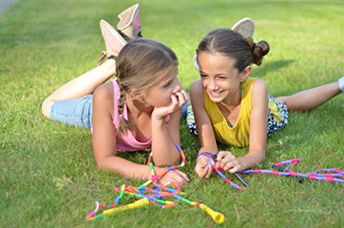 BuyJumpRopes Beaded Jump Rope - Segmented Skipping Rope for Kids - Durable Outdoor Beads