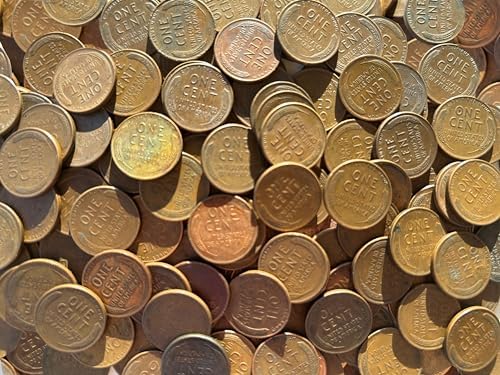 1 LB Full Pound of Wheat Pennies Assortment 148 UNSEARCHED Coins. Penny Collecting