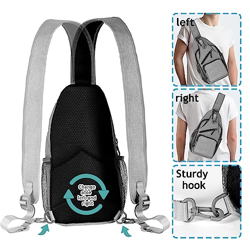 Javolto Crossbody Bags Sling Backpack,Multipurpose Cross body Shoulder Bag for Men and Women Chest Bag Travel Hiking Daypack