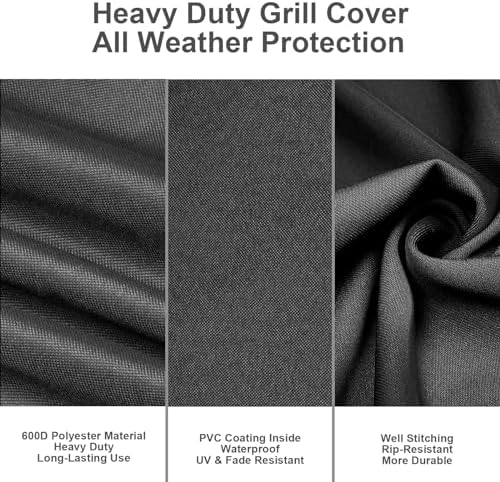73700 Grill Cover for Pit Boss 700FB, Classic 700, Lexington 500 and Lexington 540, Pit Boss 400FB, Waterproof 600D Barbecue BBQ Grillcover for Pitboss PB500LX1,Fabric BBQ Grill Cover with Handle
