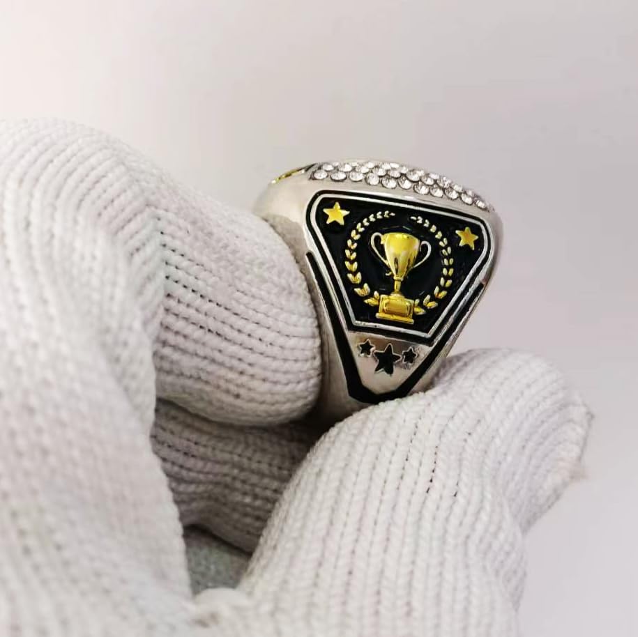 guancrown Goat Championship Rings Award Trophy Medal Greatest of All Time Gift for Tournament or League Champion Winner (just Ring, Size 10)